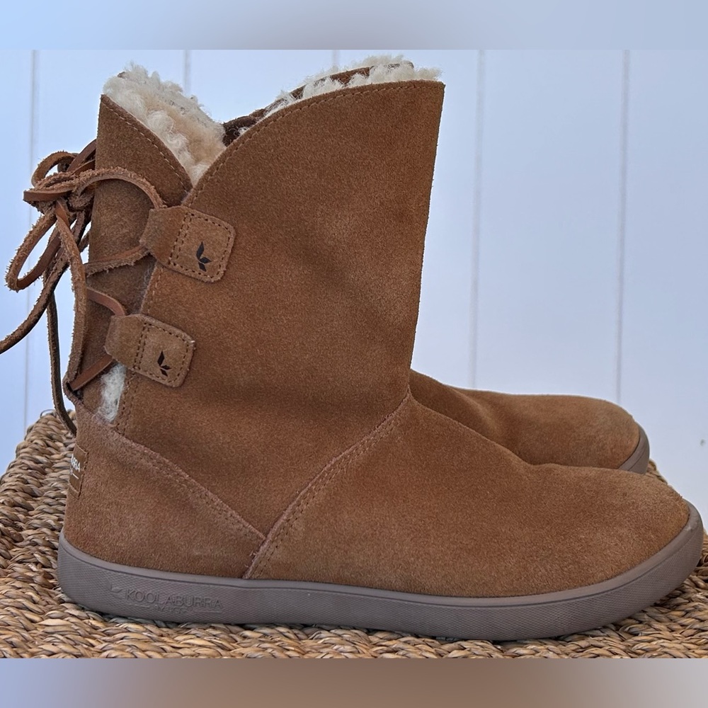 Koolaburra by UGG Shazi Short Fashion‎ Boot Side Zip Back Lace Size 6
